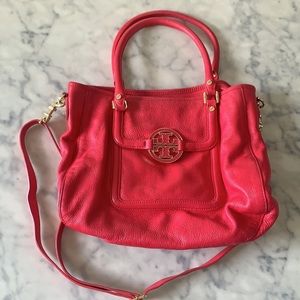 Red Tory Burch Amanda Hobo Purse
